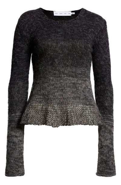 Shop Proenza Schouler Ombré Sweater In Dark Egglplant Melange
