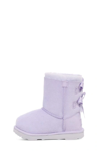 Shop Ugg Kids' Bailey Bow Ii Water Resistant Genuine Shearling Boot In Sage Blossom