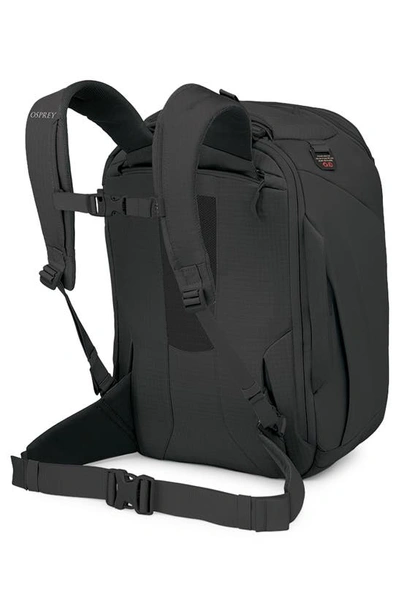 Shop Osprey Sojourn Porter 30-liter Recycled Nylon Travel Pack In Black