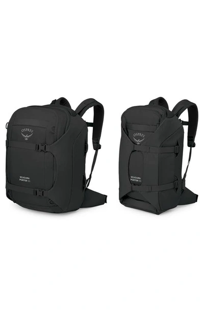 Osprey Sojourn Porter 30-liter Recycled Nylon Travel Pack In Black