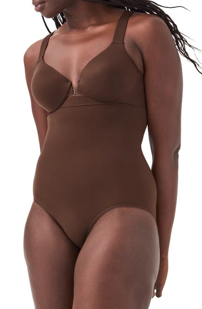 Shop Spanx Everyday Shaping High Waist Panty In Chestnut Brown