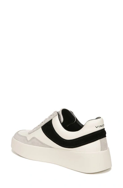 Shop Vince Warren Platform Sneaker In Milk/ Black