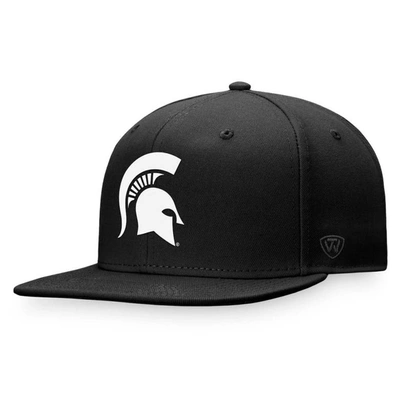 Shop Top Of The World Black Michigan State Spartans Dusk Flex Hat