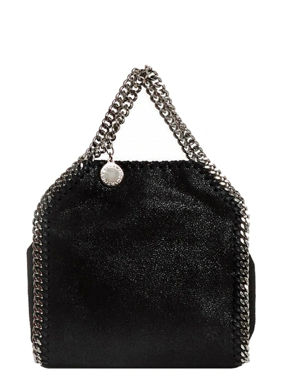 Shop Stella Mccartney Falabella Tiny Tote Hand Bags Black