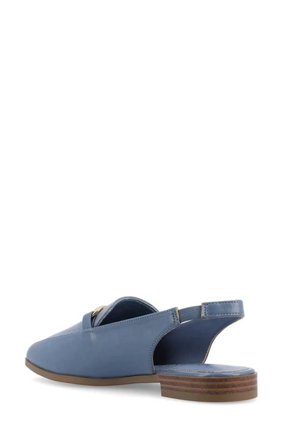 Journee Collection Lainey Slingback Flat In Blue
