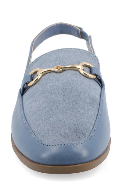 Journee Collection Lainey Slingback Flat In Blue