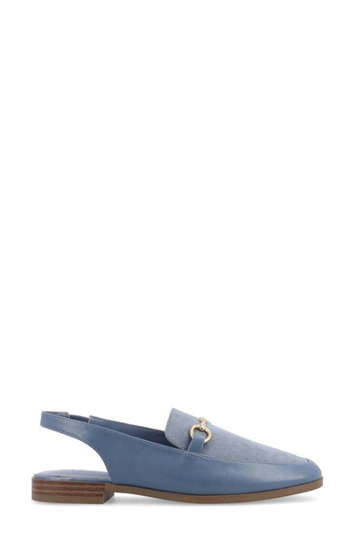 Journee Collection Lainey Slingback Flat In Blue