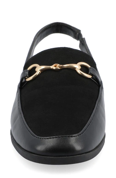 Journee Collection Lainey Slingback Flat In Black
