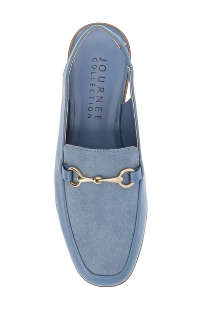 Journee Collection Lainey Slingback Flat In Blue