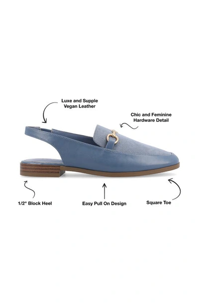 Journee Collection Lainey Slingback Flat In Blue