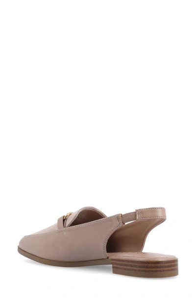 Journee Collection Lainey Slingback Flat In Taupe