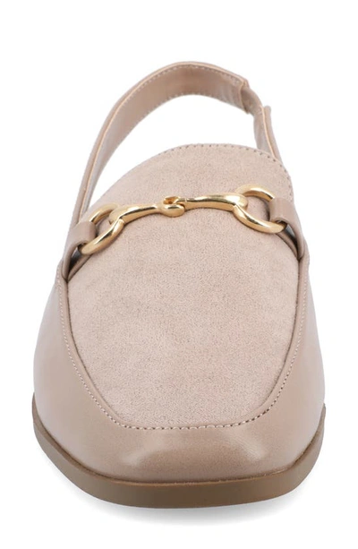 Journee Collection Lainey Slingback Flat In Taupe