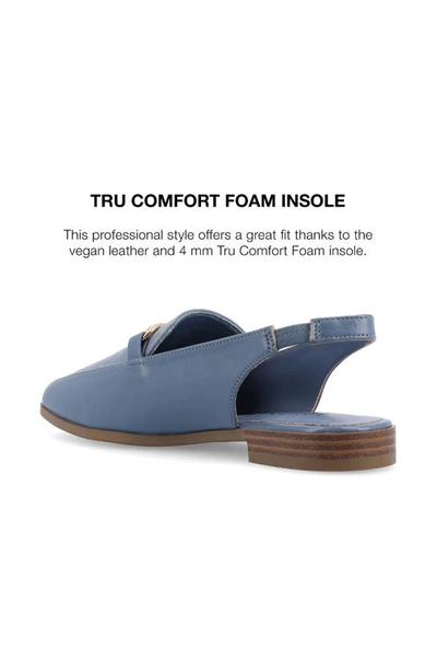 Journee Collection Lainey Slingback Flat In Blue