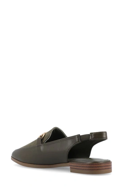 Journee Collection Lainey Slingback Flat In Olive