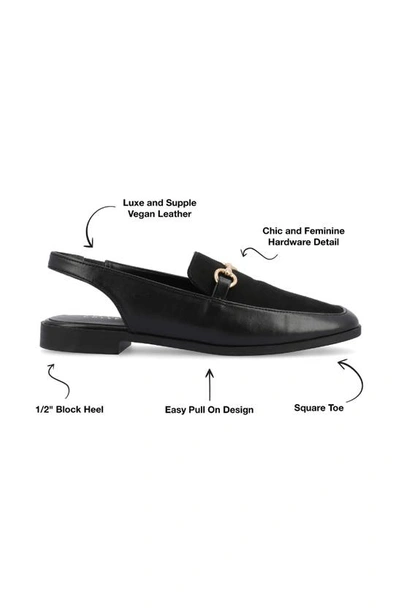 Journee Collection Lainey Slingback Flat In Black