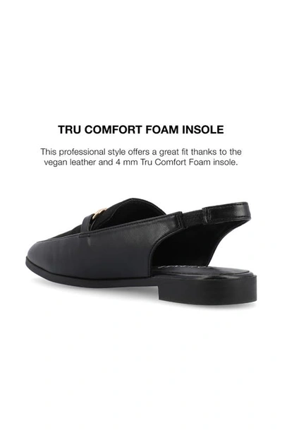 Journee Collection Lainey Slingback Flat In Black