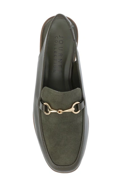 Journee Collection Lainey Slingback Flat In Olive