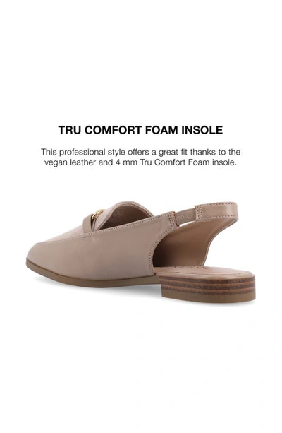 Journee Collection Lainey Slingback Flat In Taupe