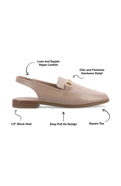 Journee Collection Lainey Slingback Flat In Taupe