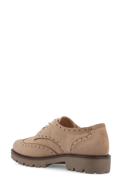 Journee Collection Claudiya Oxford In Taupe