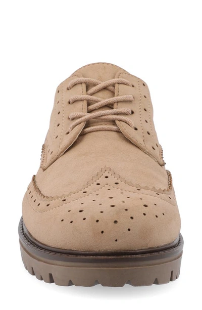 Journee Collection Claudiya Oxford In Taupe