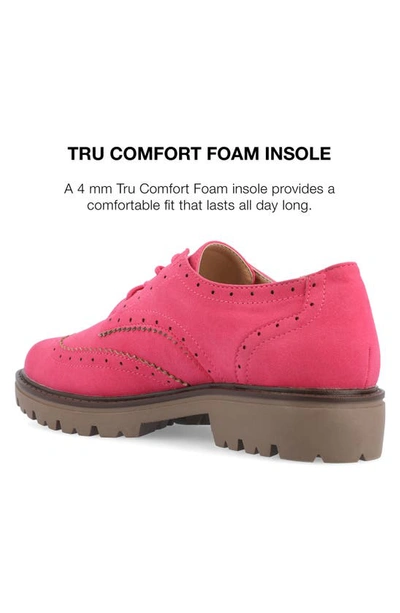 Journee Collection Claudiya Oxford In Pink