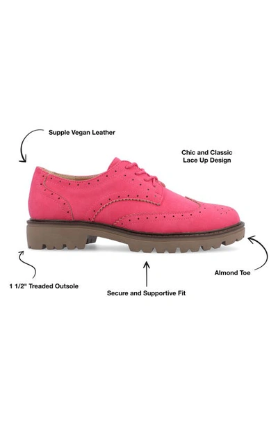 Journee Collection Claudiya Oxford In Pink