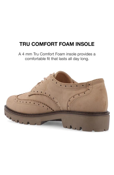Journee Collection Claudiya Oxford In Taupe