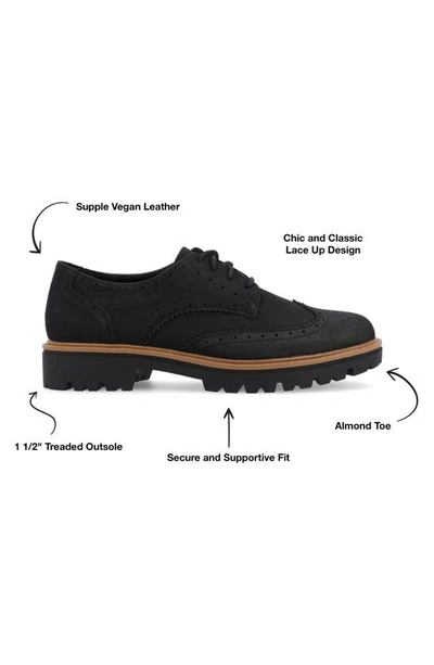 Journee Collection Claudiya Oxford In Black