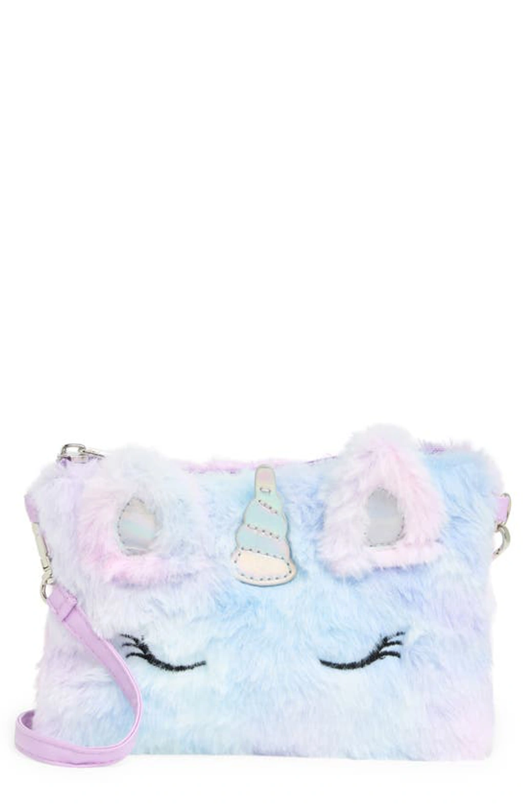 Capelli New York Kids Unicorn Faux Fur Crossbody Bag In Cool Combo ModeSens