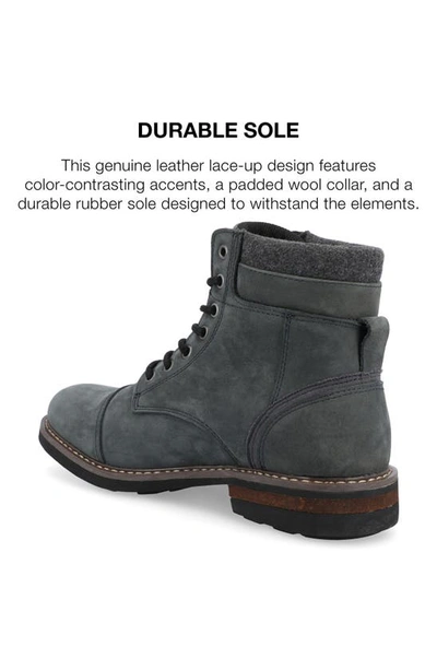 Territory Boots Yukon Cap Toe Ankle Boot In Navy