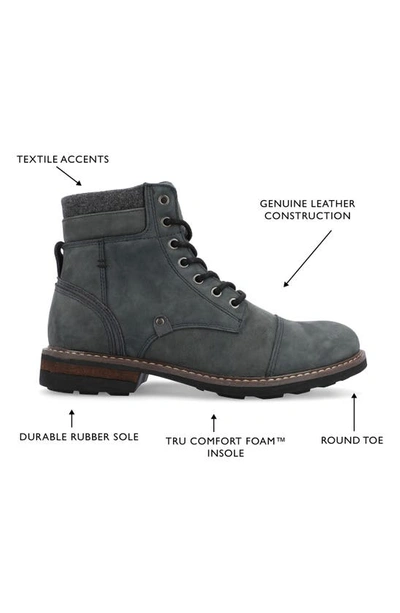 Territory Boots Yukon Cap Toe Ankle Boot In Navy