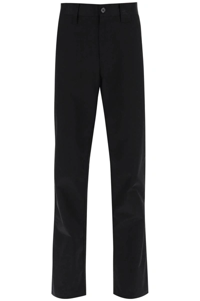Shop Burberry 'denton' Cotton Cargo Pants In Black