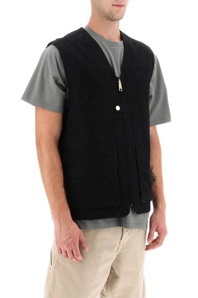 Shop Carhartt Wip 'heston' Utility Vest In Black