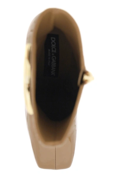 Shop Dolce & Gabbana Dg Logo Ankle Boots Women In Brown