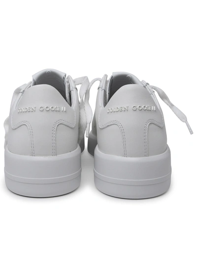 Shop Golden Goose Woman  'purestar' White Leather Sneakers