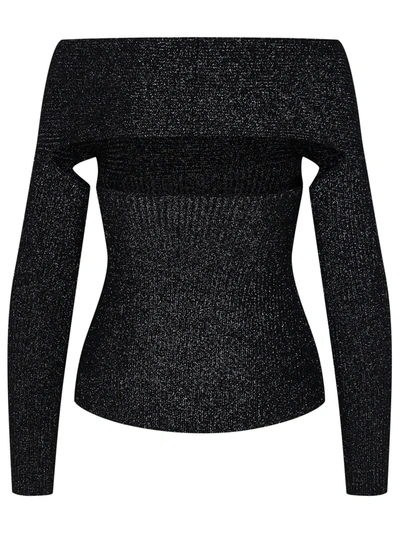 Shop Khaite Woman  Black Wool Blend Body Sweater