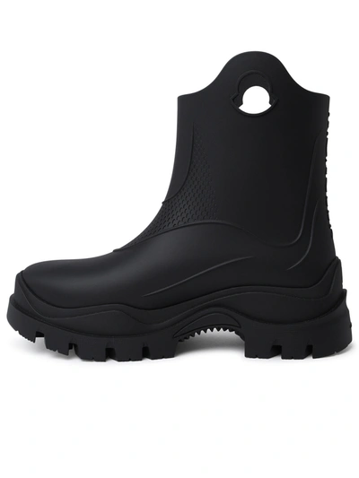 Shop Moncler Woman  'misty' Black Pvc Rain Boots