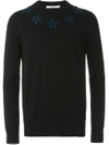 GIVENCHY STAR EMBROIDERED JUMPER,17F750150111476408
