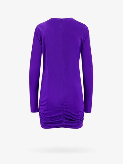 Shop Versace Woman Dress Woman Purple Dresses