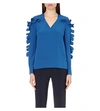 VICTORIA VICTORIA BECKHAM Ruffle-detail silk top