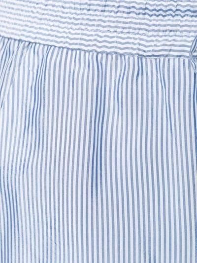 Shop Alexander Wang T T By Alexander Wang Striped Shorts - Blue