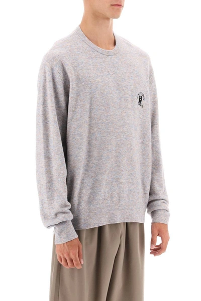 Shop Acne Studios Melange-effect Sweater In Multicolor