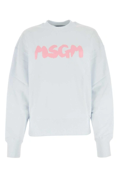 Shop Msgm Sweatshirts In White