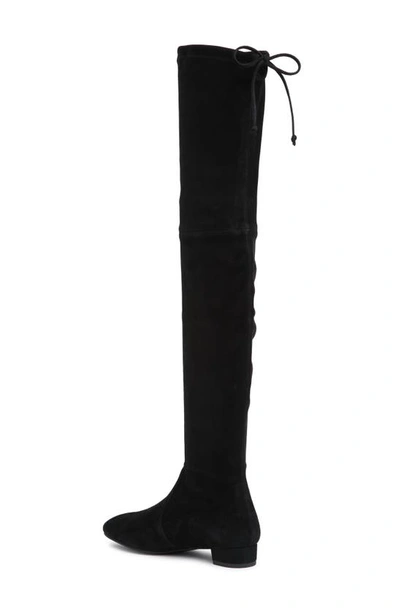 Stuart Weitzman Genna Over-the-knee Boot In Black Suede