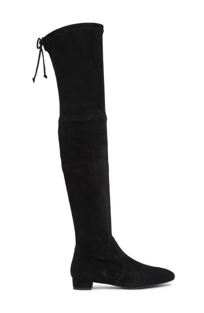 Stuart Weitzman Genna Over-the-knee Boot In Black Suede