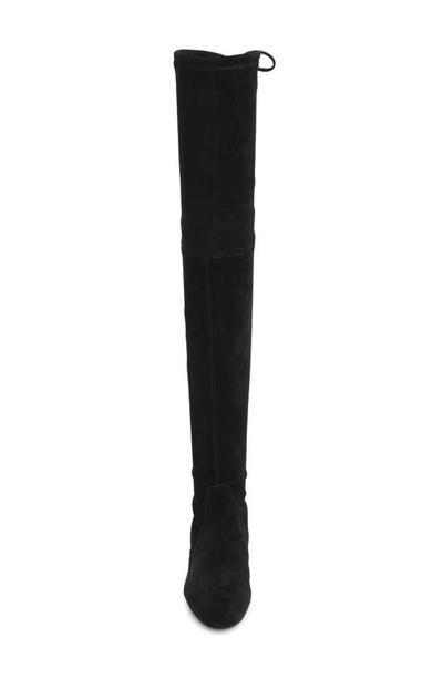 Stuart Weitzman Genna Over-the-knee Boot In Black Suede