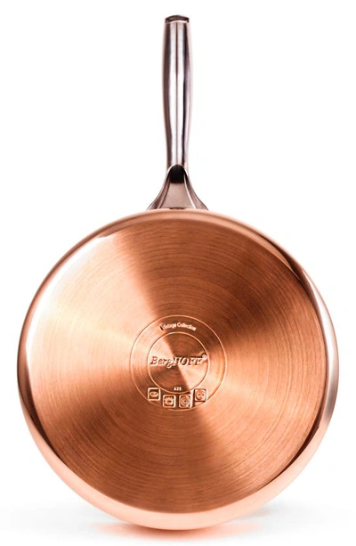 Berghoff Hammered Copper Six-piece Cookware Set In Copper Silver
