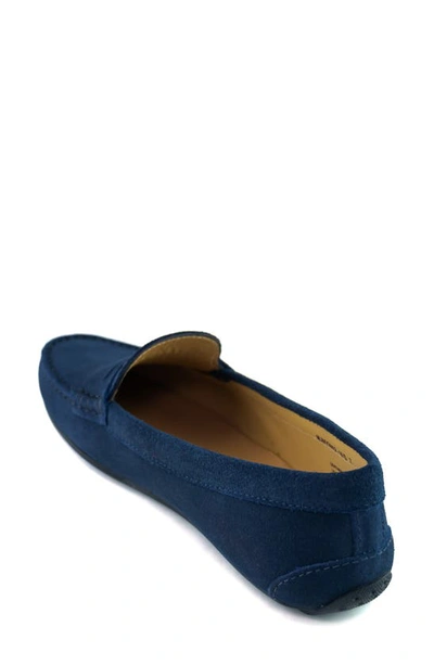 Shop Marc Joseph New York Naples Penny Loafer In Navy Suede