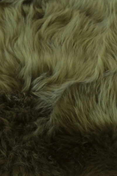 Natural Milan Genuine Sheep Shearling Single Sheepskin Rug In Khaki